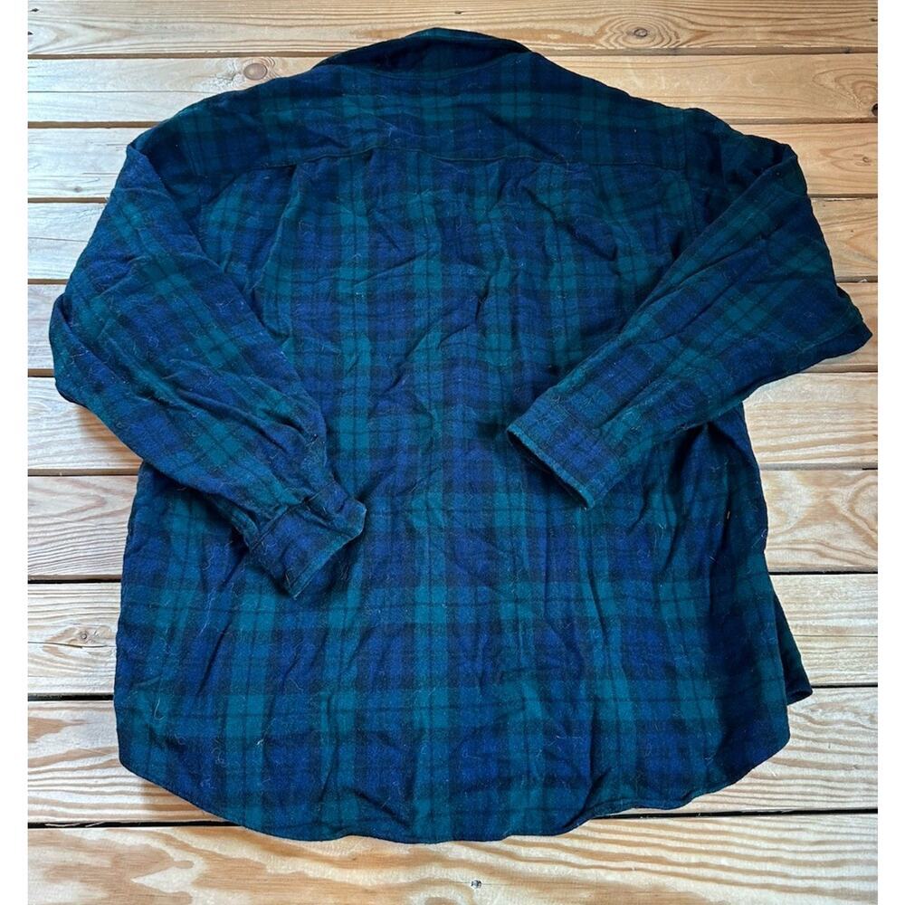 Pendleton Vintage Wool Elbow Patch Button Up Shir… - image 2